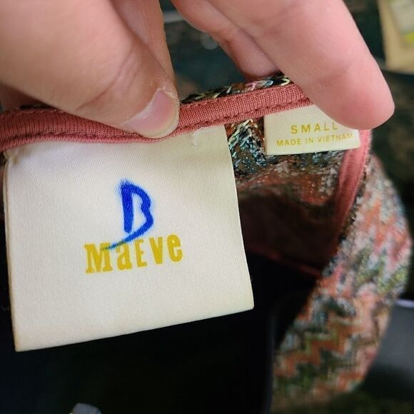 Maeve Drop Waist Chevron Westwater Knit Dress - Picture 6 of 9